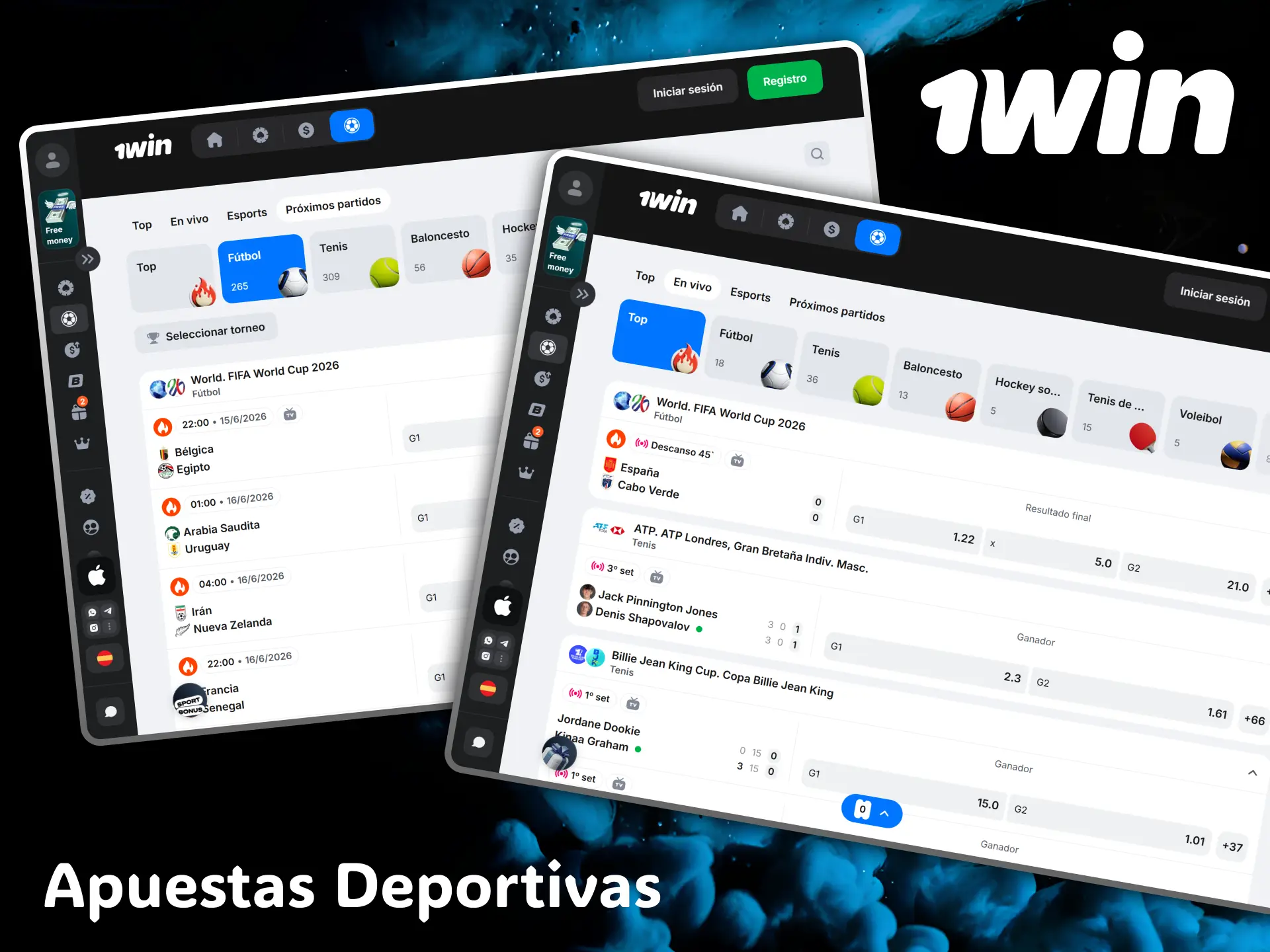 Encuentra las mejores ligas del mundo en la completa sección de apuestas deportivas 1win.