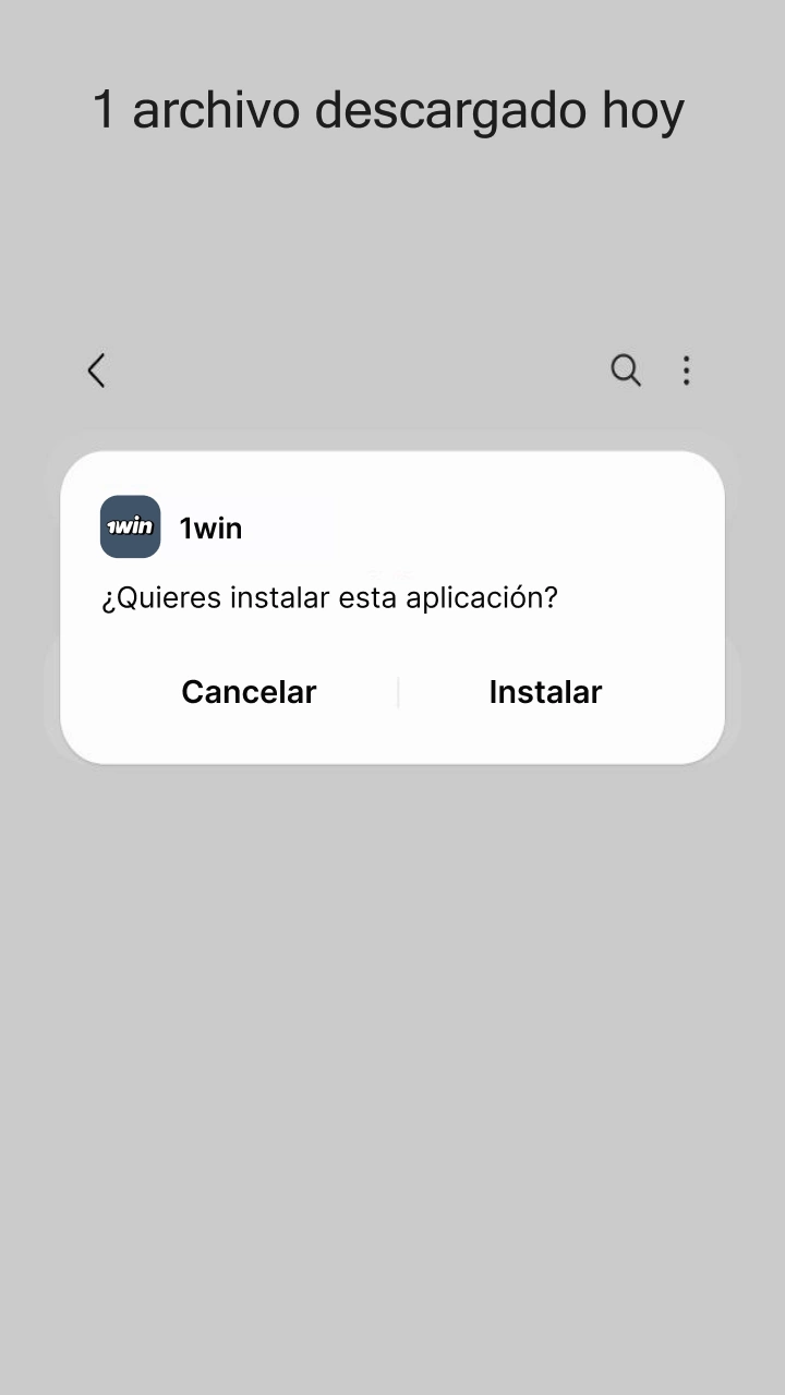 Instala la app de 1win en tu dispositivo para acceder a las mejores cuotas.
