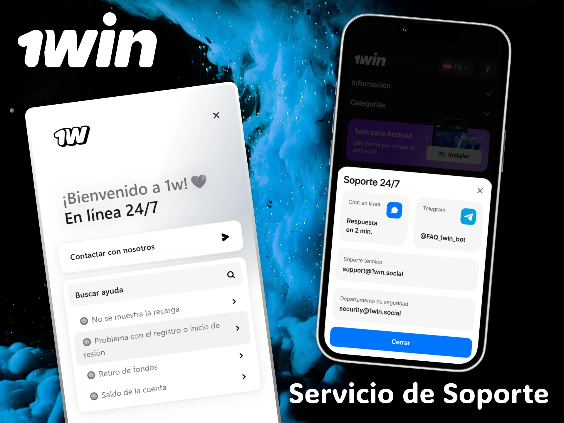 El excelente servicio de soporte técnico de 1win está disponible 24/7 desde la aplicación.