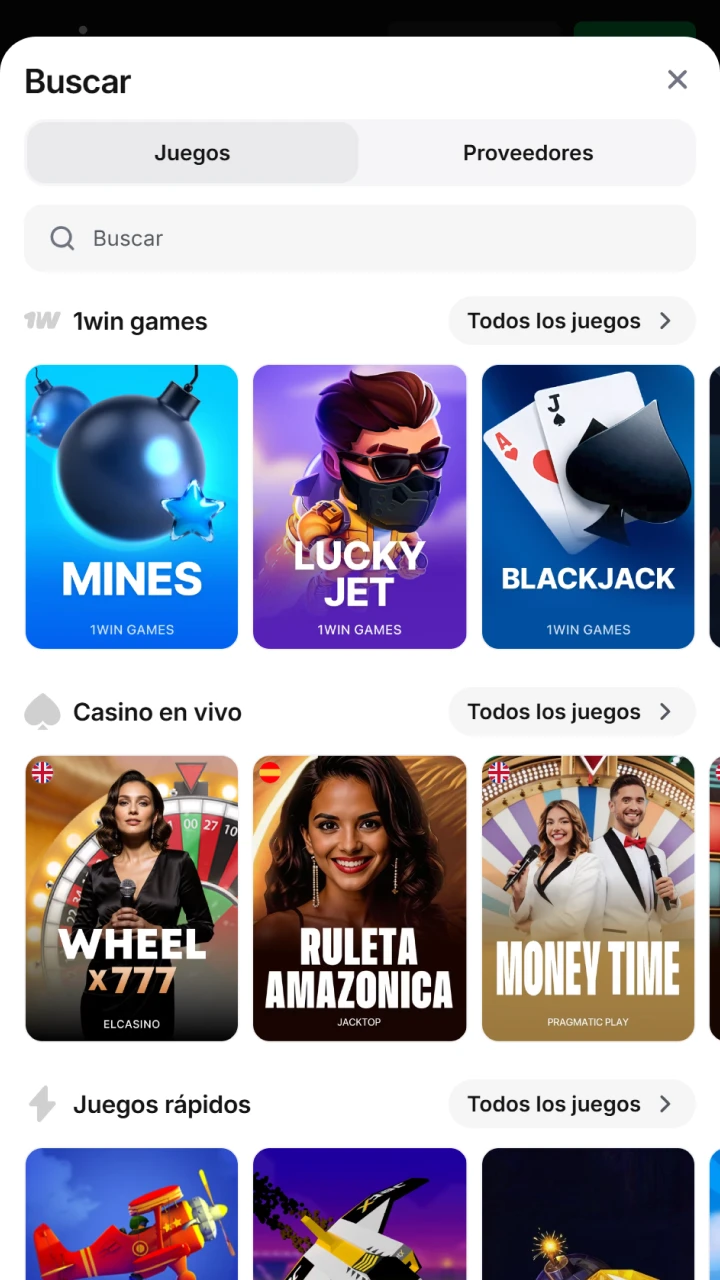Busca Aviator en el inmenso y moderno catálogo de juegos rápidos del casino 1win.