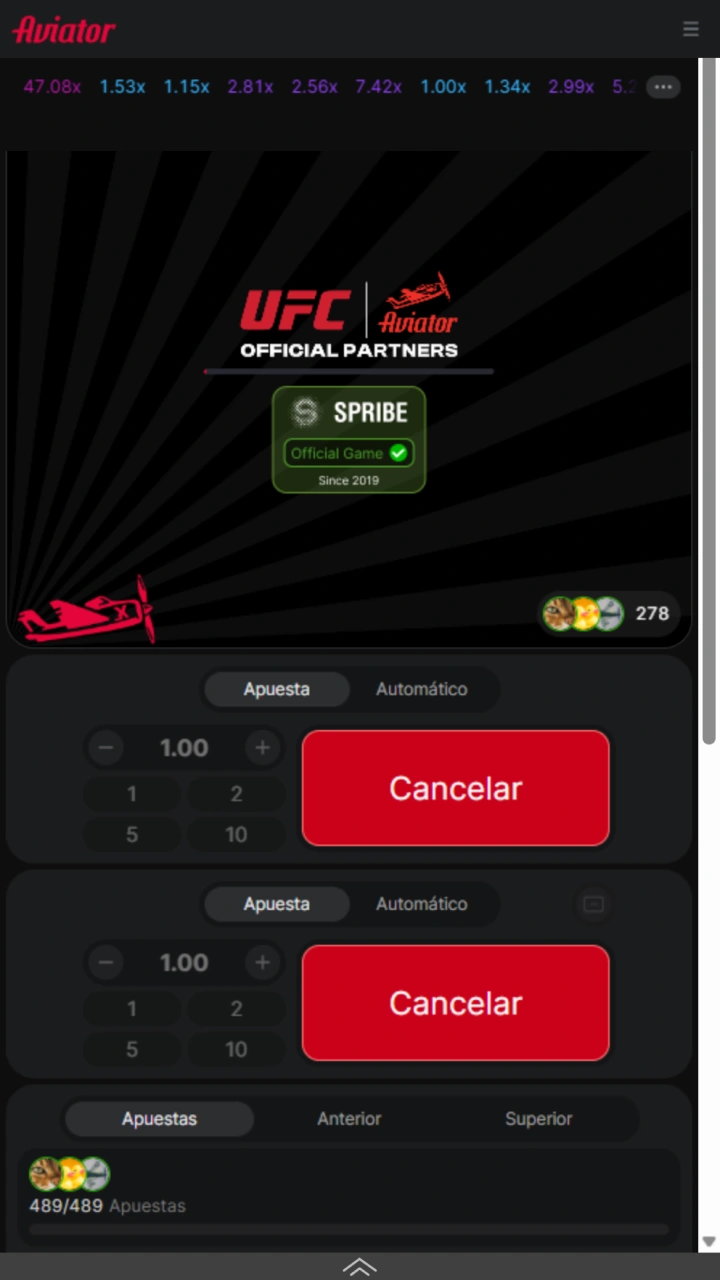 Configura tu apuesta de manera sencilla en el panel interactivo del juego Aviator en 1win.