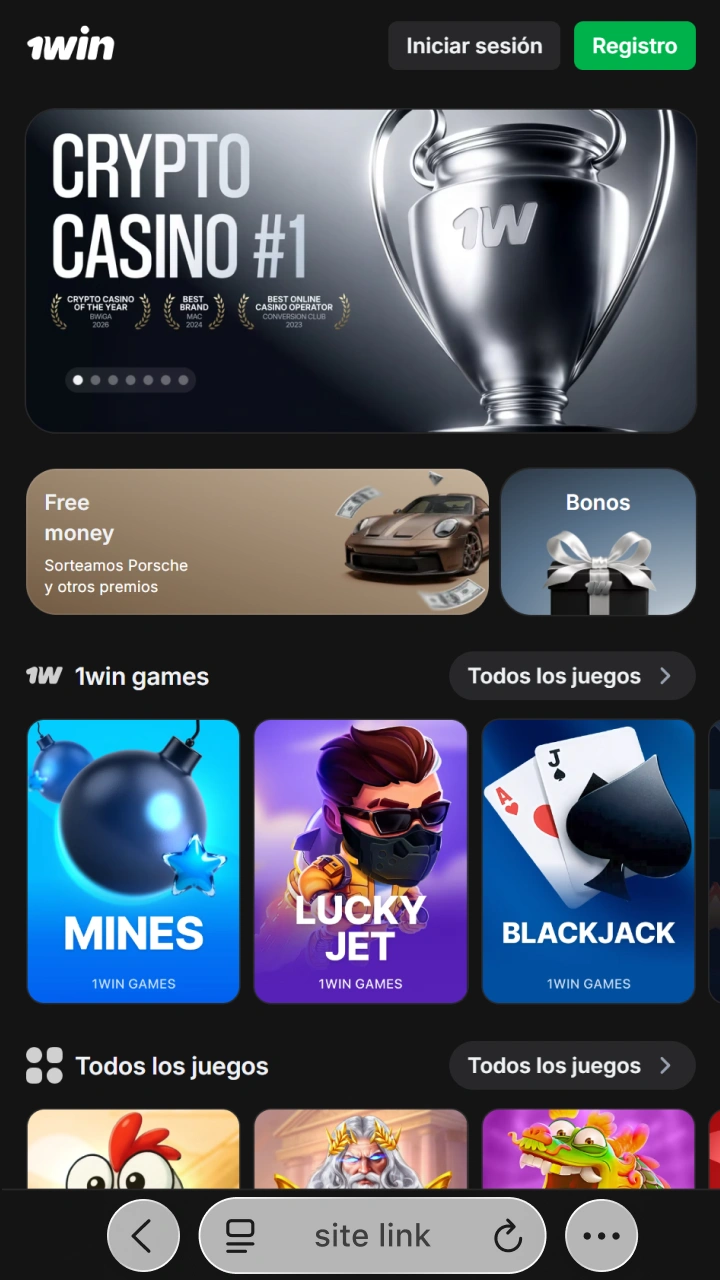 Abre el sitio web oficial de 1win para acceder a los mejores juegos rápidos.