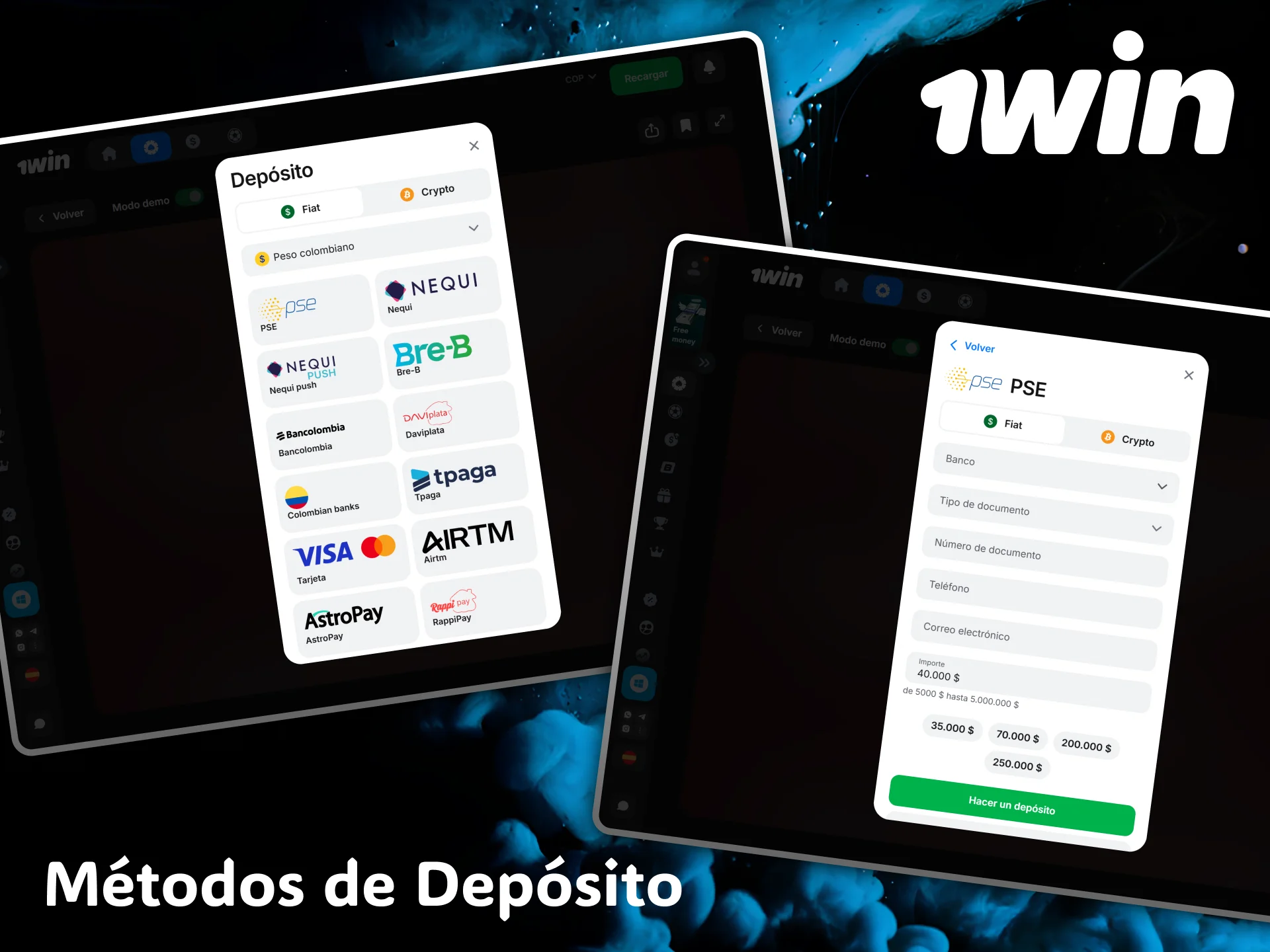 El casino 1win ofrece métodos de depósito rápidos y seguros para jugar a Aviator.