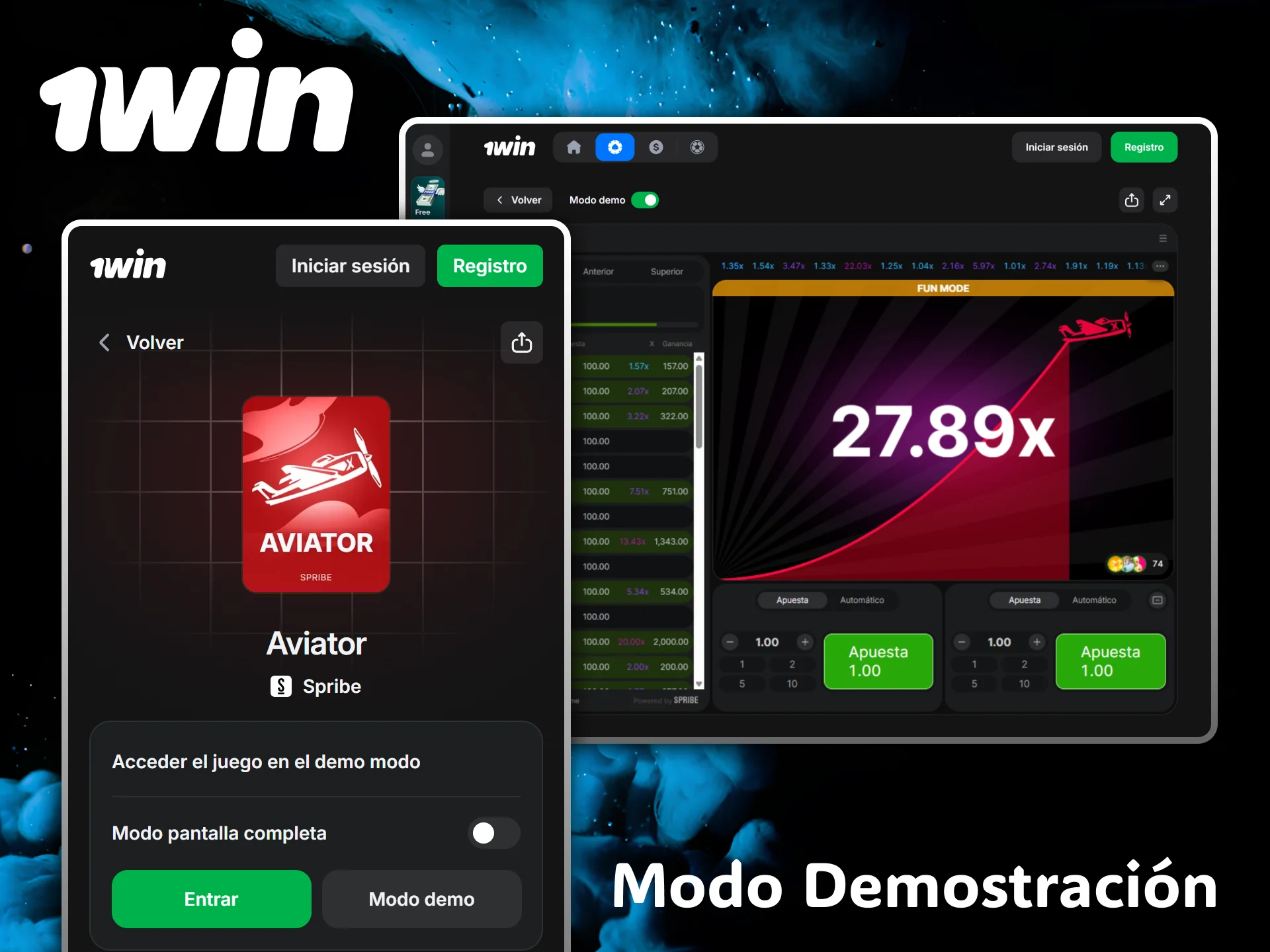Prueba el modo demostración de Aviator gratis y sin riesgos en el casino 1win