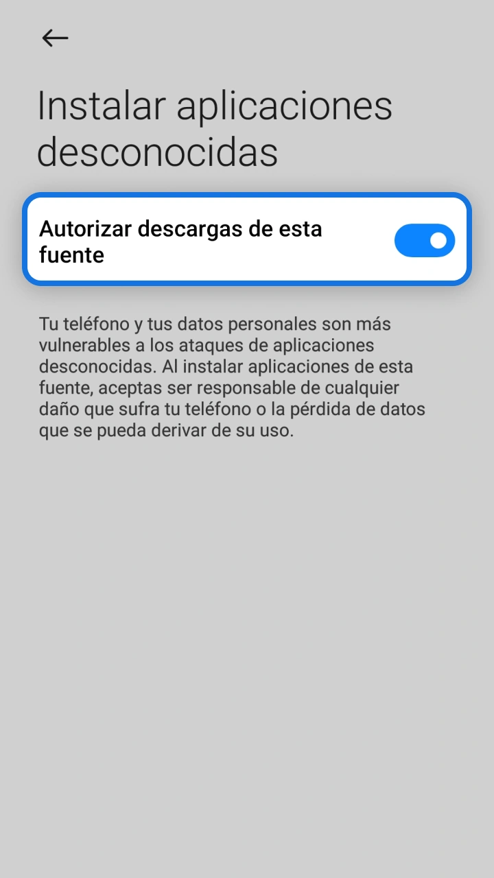Permite las descargas desde esta fuente para instalar la cómoda app de 1win y Aviatrix.