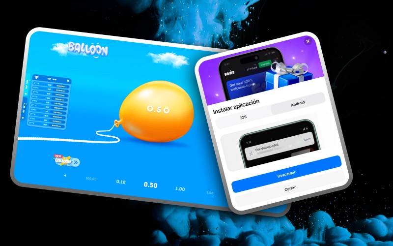 Juega a Balloon desde cualquier dispositivo gracias al optimizado acceso multiplataforma de 1win.