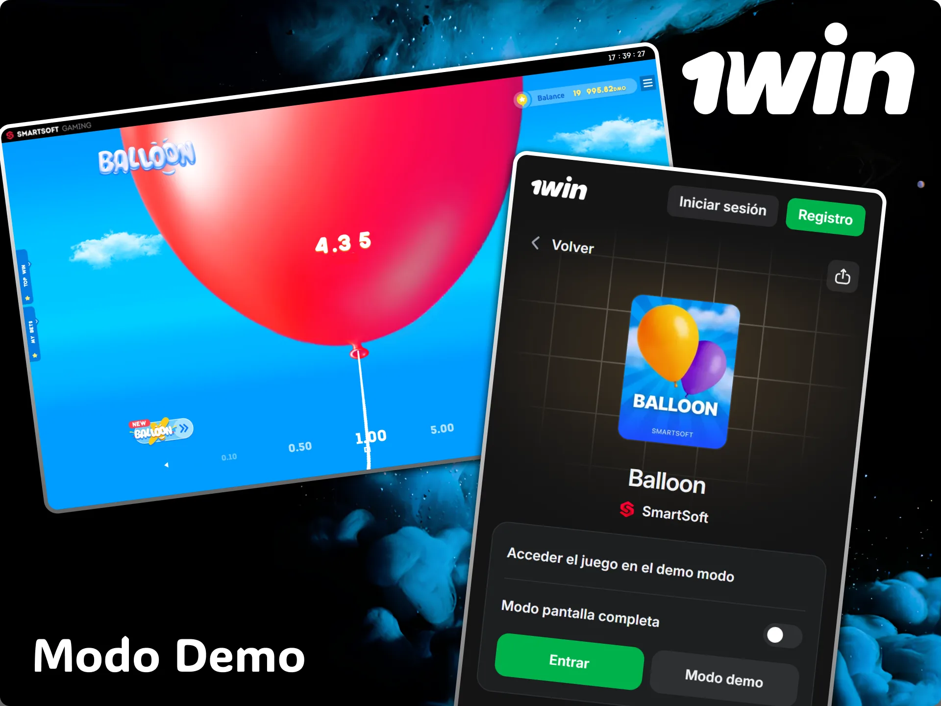 El casino 1win te permite acceder al emocionante modo demo del juego Balloon fácilmente.
