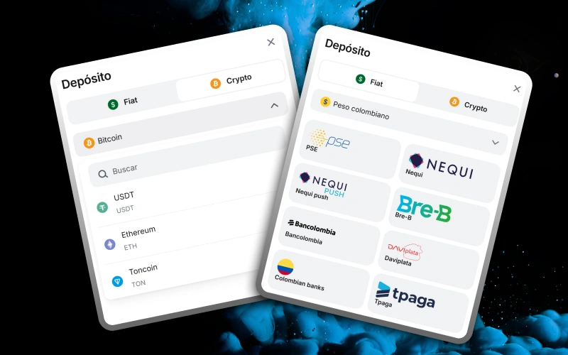 Realiza recargas seguras utilizando los métodos de pago locales integrados perfectamente en 1win.