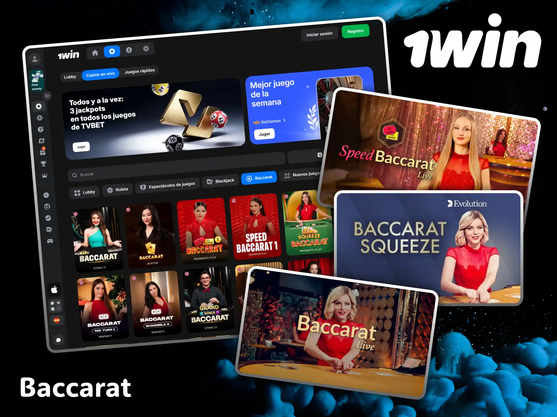 Prueba tu suerte en las exclusivas mesas de baccarat disponibles en el casino 1win.