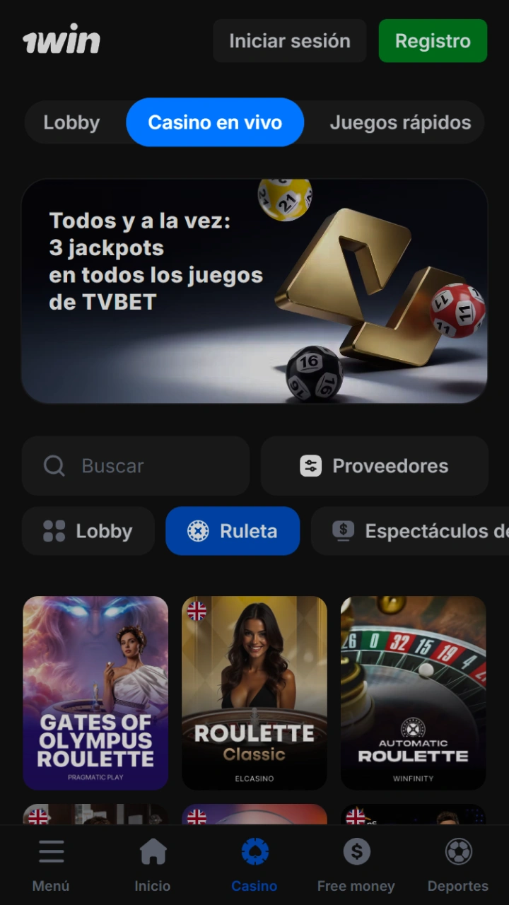 Explora la emocionante sección live y descubre juegos espectaculares en el moderno casino 1win.