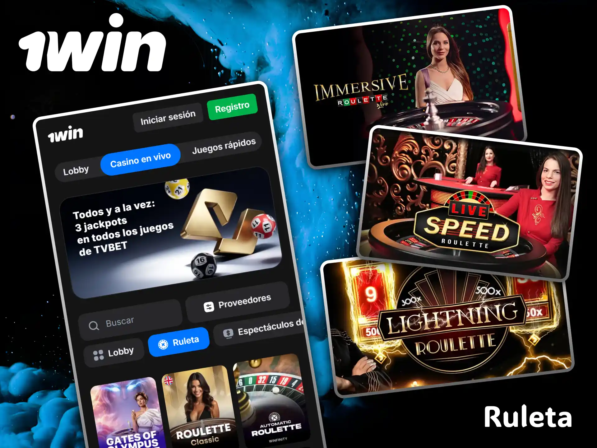 Siente la adrenalina apostando en las dinámicas ruletas en vivo dentro del casino 1win.