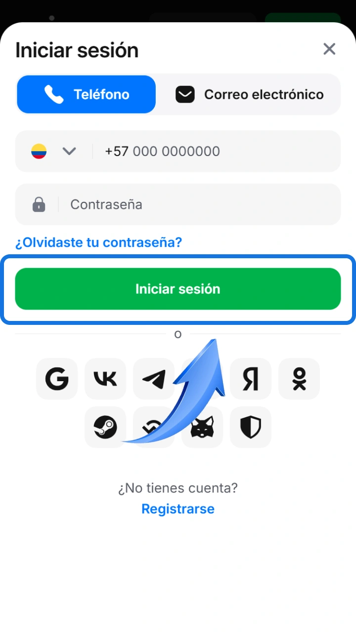 Inicia sesión de manera sencilla para acceder a tu panel de usuario en 1win.