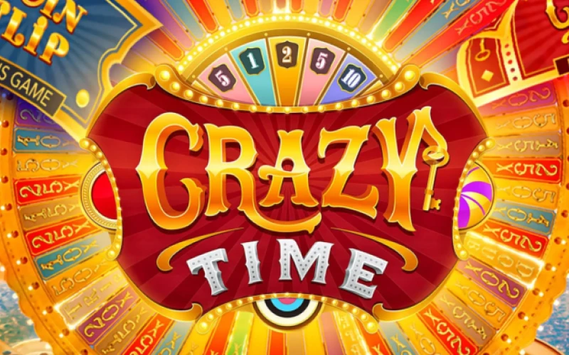 Siente la emoción en vivo y gana premios multiplicadores con el divertido Crazy Time en casino 1win.