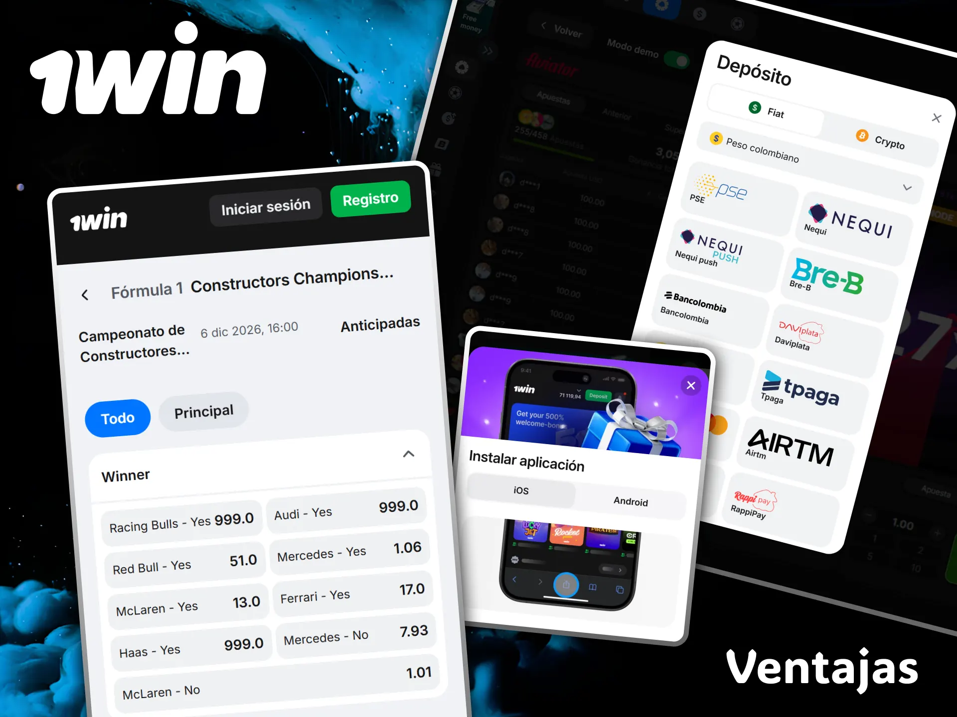 Descubre las increíbles ventajas de apostar en carreras de Fórmula 1 con 1win.