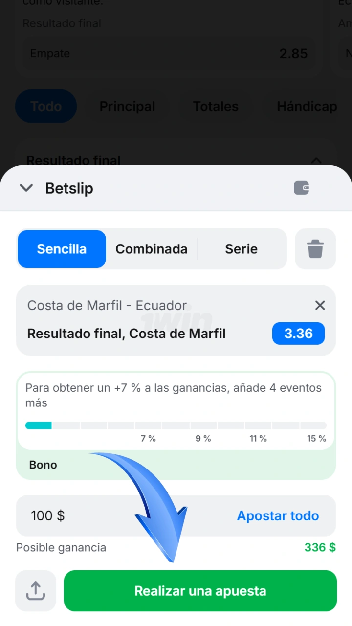 Realiza tu apuesta de fútbol con altas cuotas en la casa de apuestas 1win.