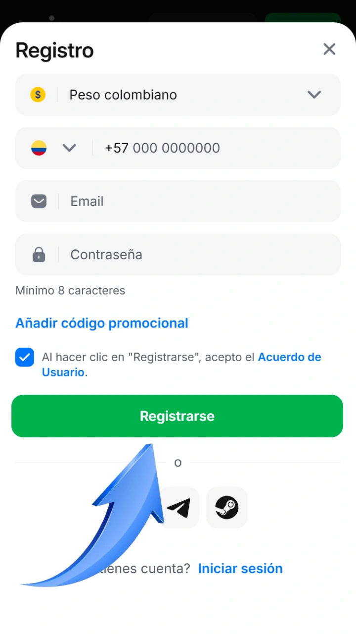 Regístrate fácilmente para ganar apostando al fútbol en la casa de apuestas 1win.