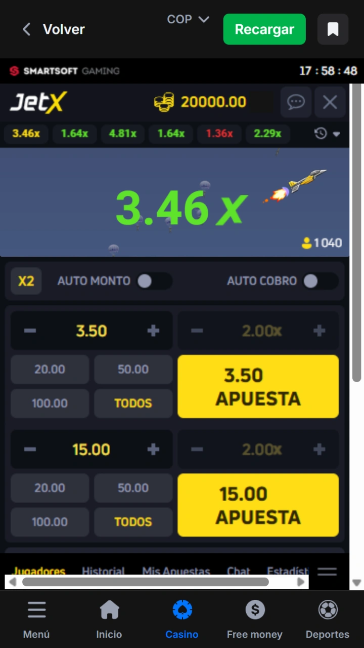 Inicia el juego rápido JetX en casino 1win y multiplica tus ganancias al instante.