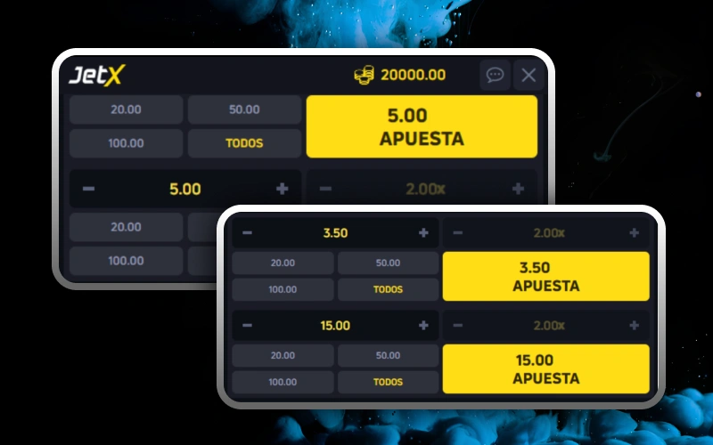 El juego JetX en casino 1win ofrece la gran ventaja de realizar una apuesta dual.