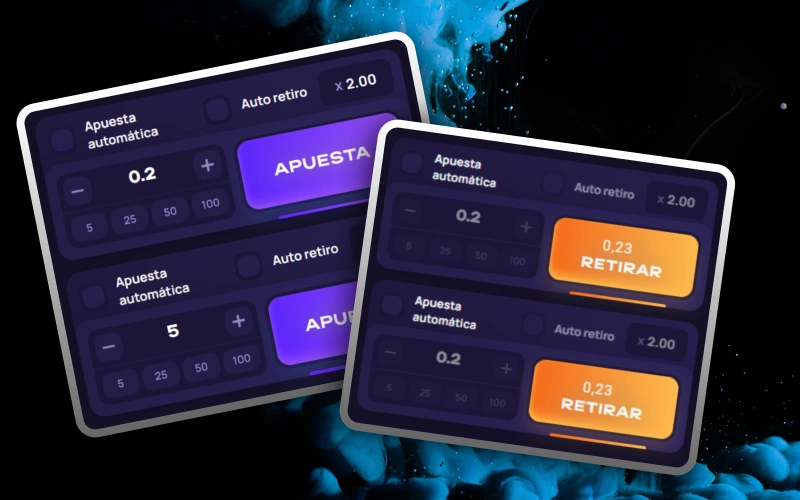 Aumenta tus posibilidades de éxito usando la opción de apuesta dual de Lucky Jet en 1win.