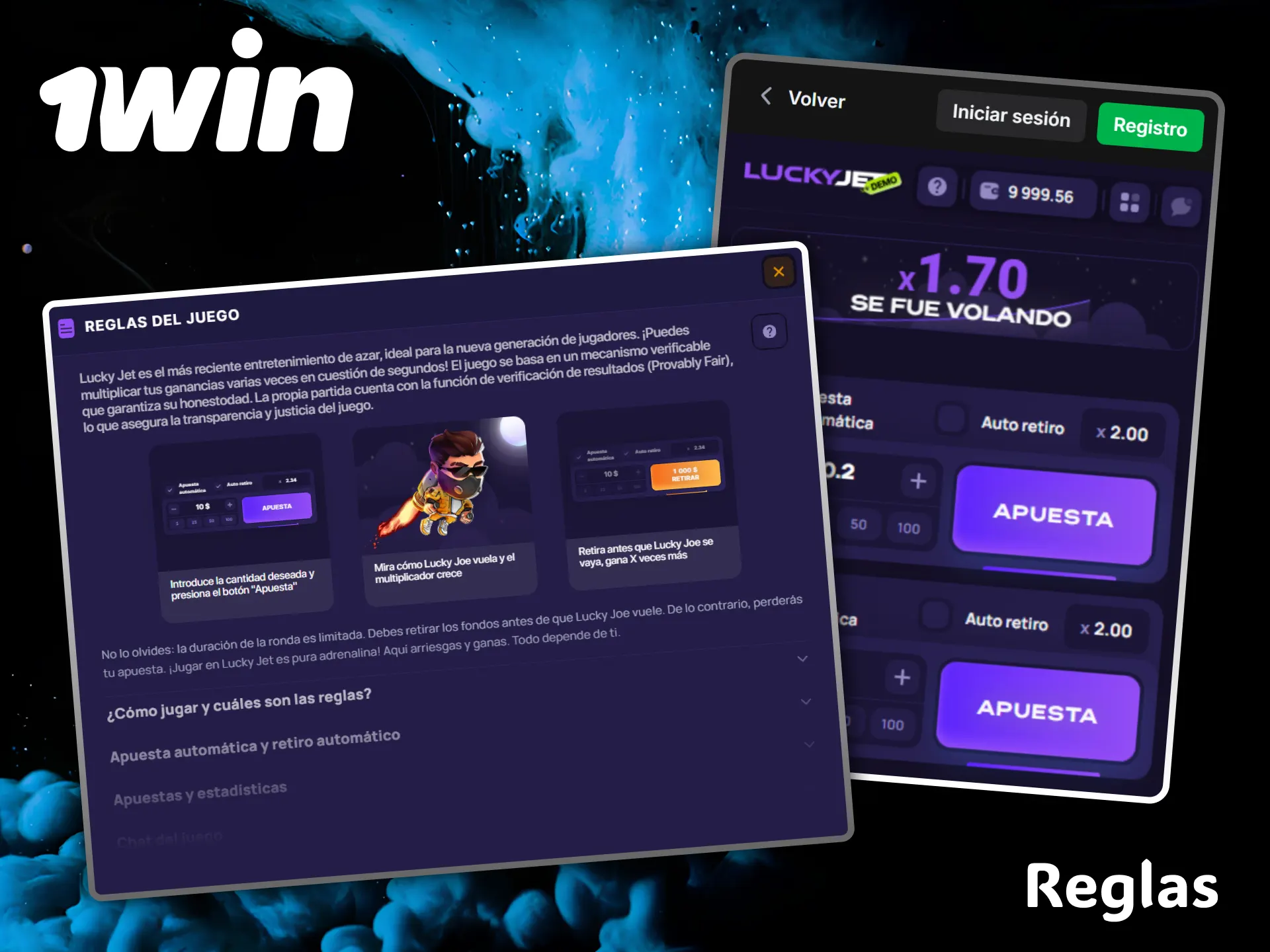 Conoce las sencillas reglas de Lucky Jet y vuela hacia la victoria en casino 1win.