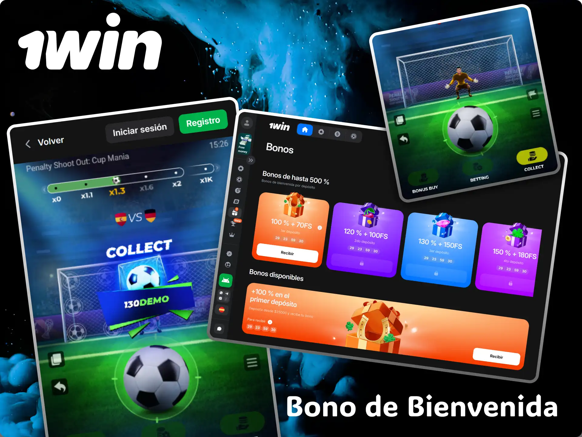 Reclama tu magnífico bono de bienvenida en casino 1win y anota goles en Penalty Shoot-out.