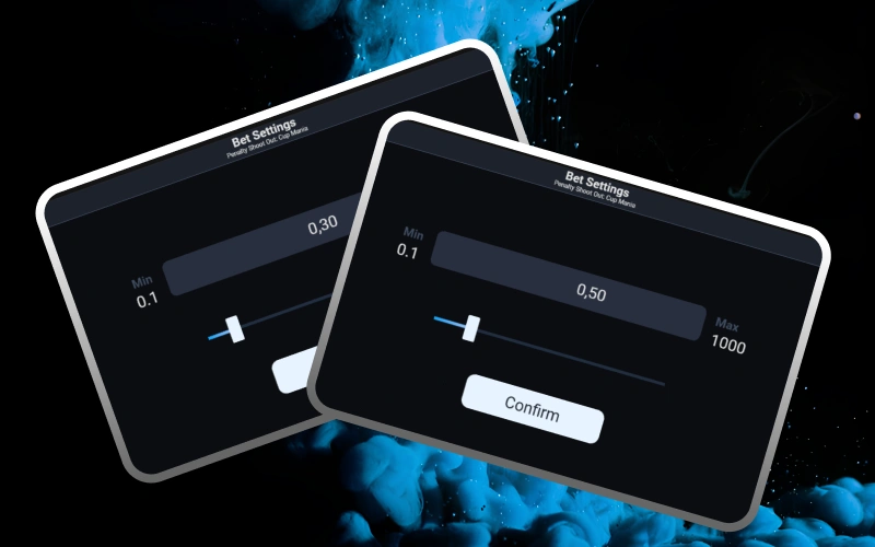 Empieza con apuestas pequeñas en Penalty Shoot-out para diseñar una estrategia ganadora en casino 1win.