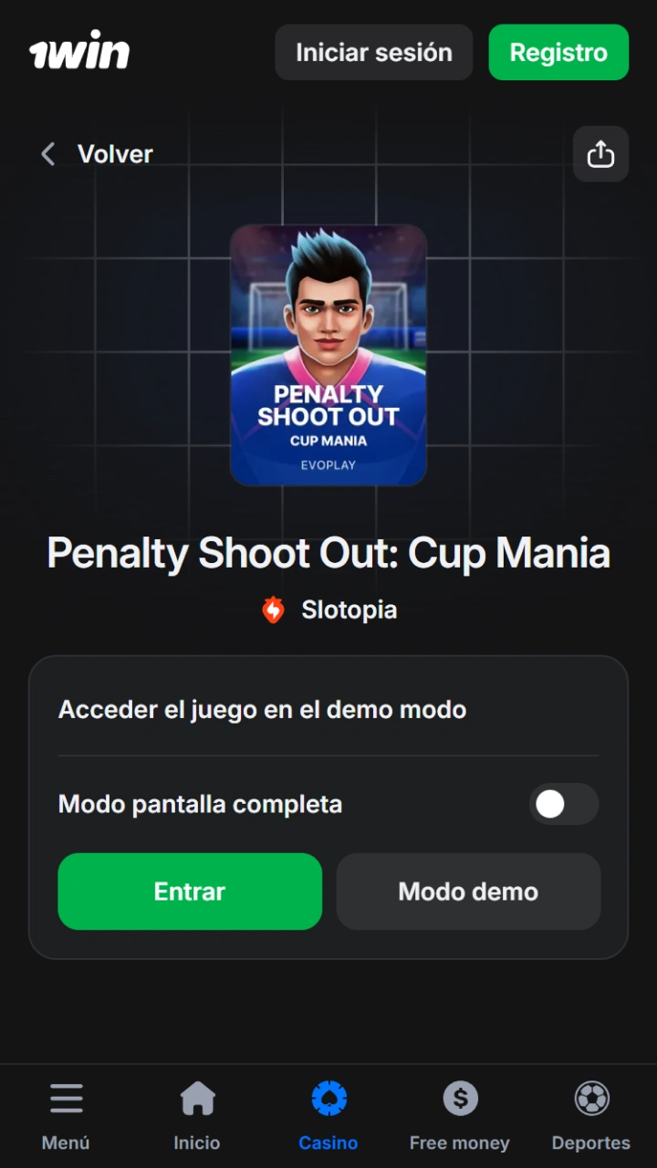 Inicia el emocionante juego Penalty Shoot-out en el casino 1win и gana premios con cada gol.