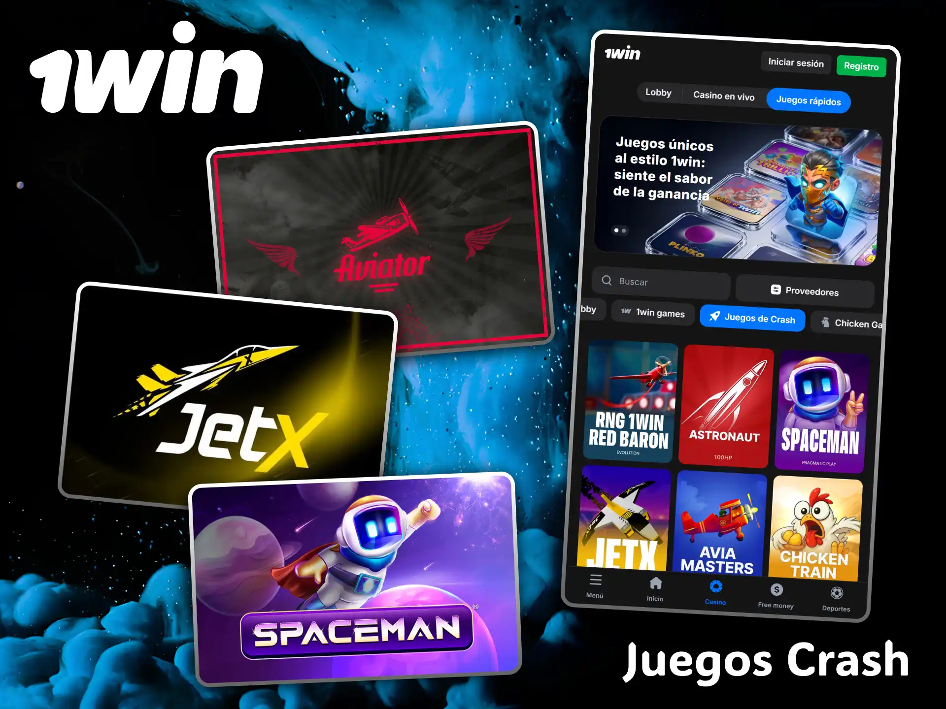 Disfruta de la máxima adrenalina con los emocionantes juegos crash en el casino 1win.