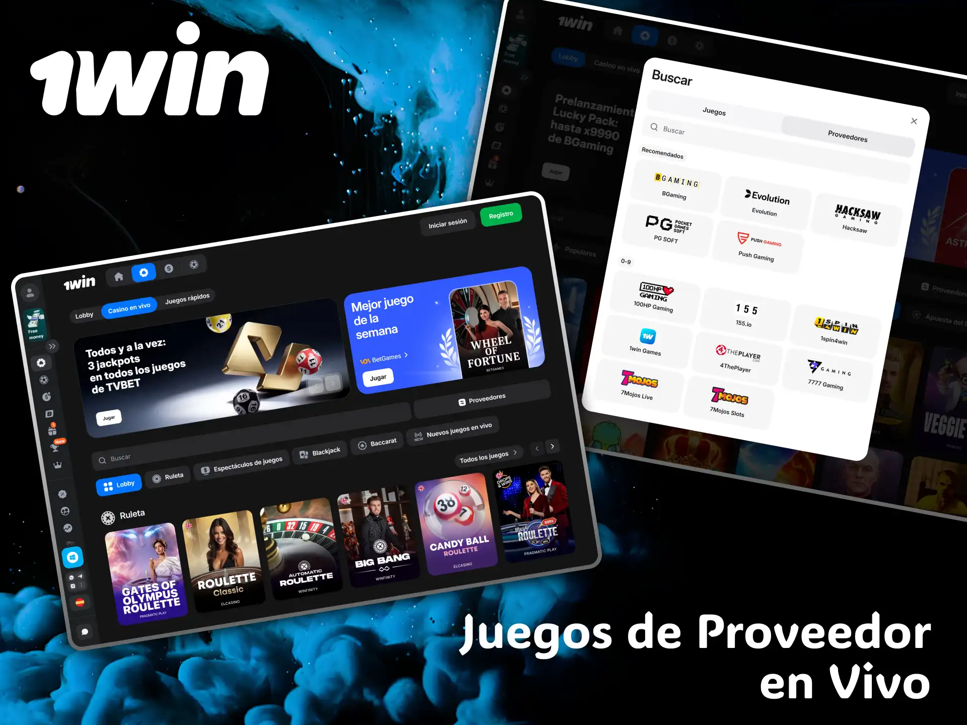 Diviértete a lo grande con los magníficos juegos de proveedor en vivo en casino 1win.