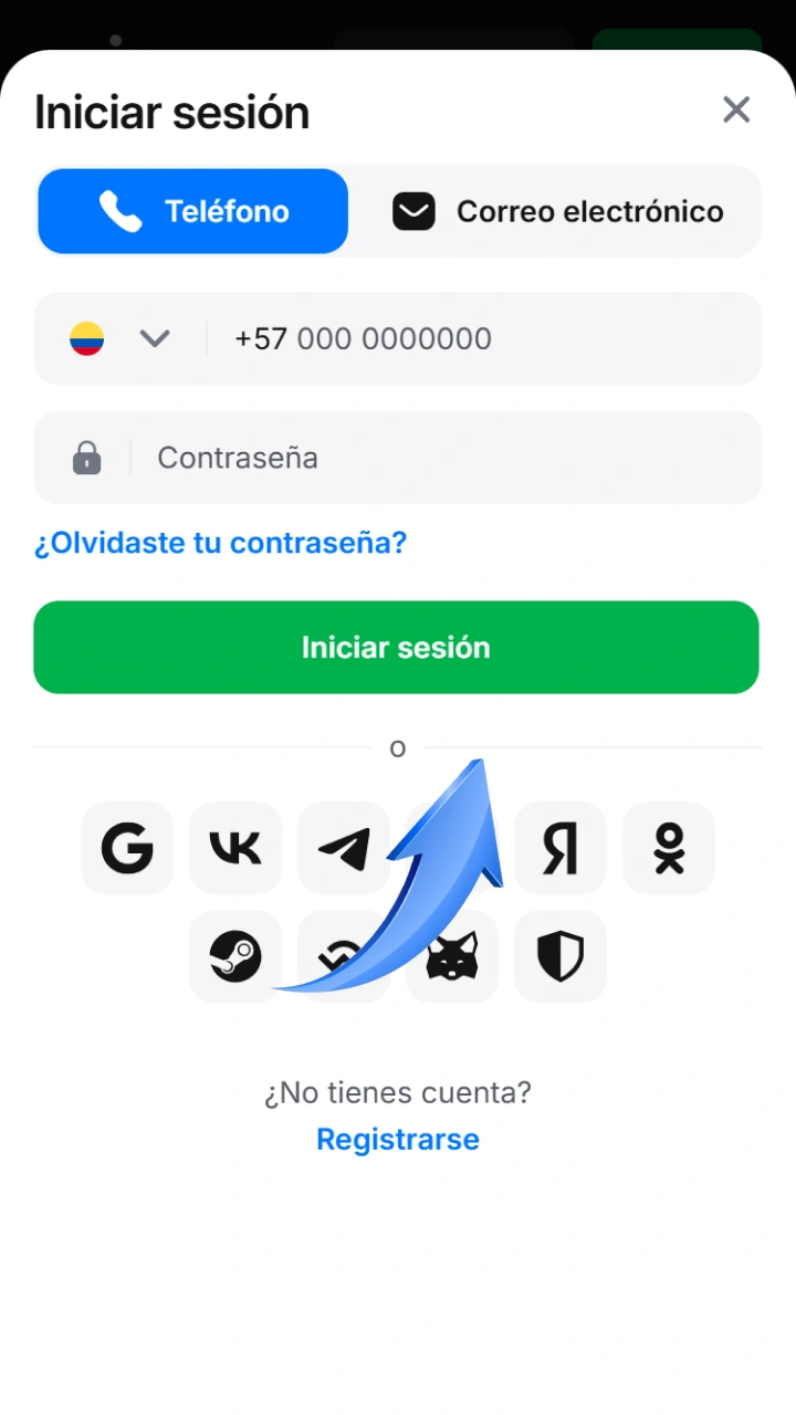 Inicia sesión de forma rápida para acceder al panel de cobros dentro de 1win.