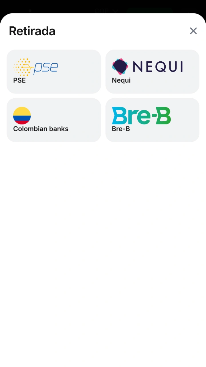 Elige tu método de retiro entre las opciones locales integradas en 1win.