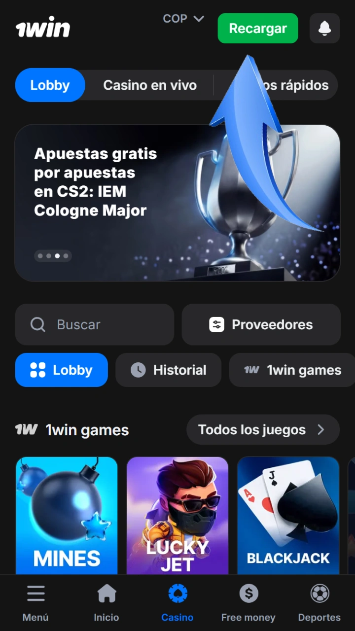 Realiza tu primer depósito en casino 1win y multiplica tus fondos jugando Speed-n-Cash.