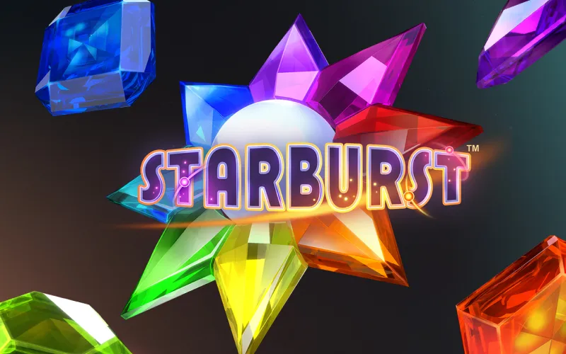 Haz brillar tus ganancias con las joyas cósmicas de la clásica tragamonedas Starburst en casino 1win.