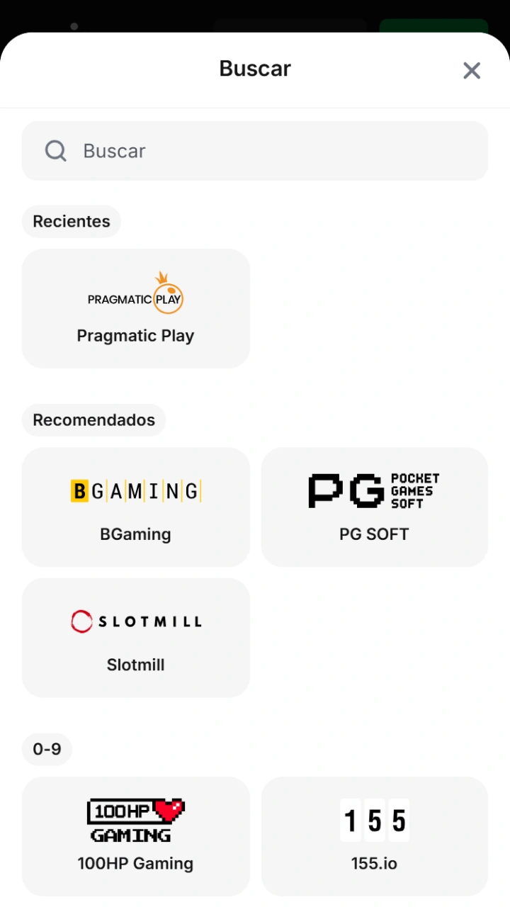 Filtra fácilmente tus juegos por proveedor en la cómoda e intuitiva interfaz de 1win.
