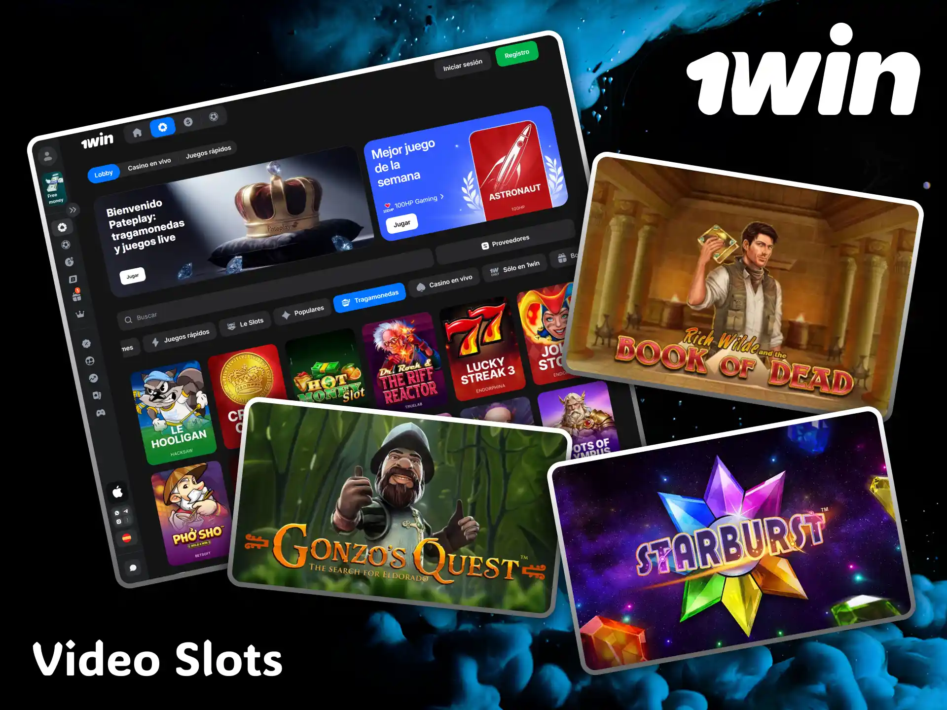 Disfruta de las video slots más dinámicas y coloridas en el moderno casino 1win.